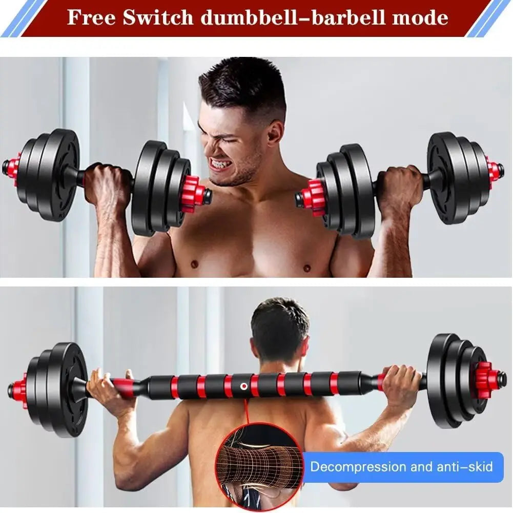Adjustable Dumbbell And Barbell Set For Home Fitness Strength Training
