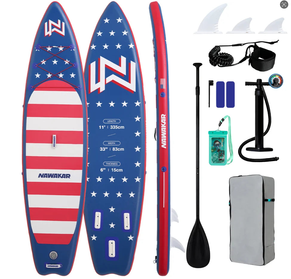 Portable Inflatable Sea Paddle Board for Surfing and Fishing