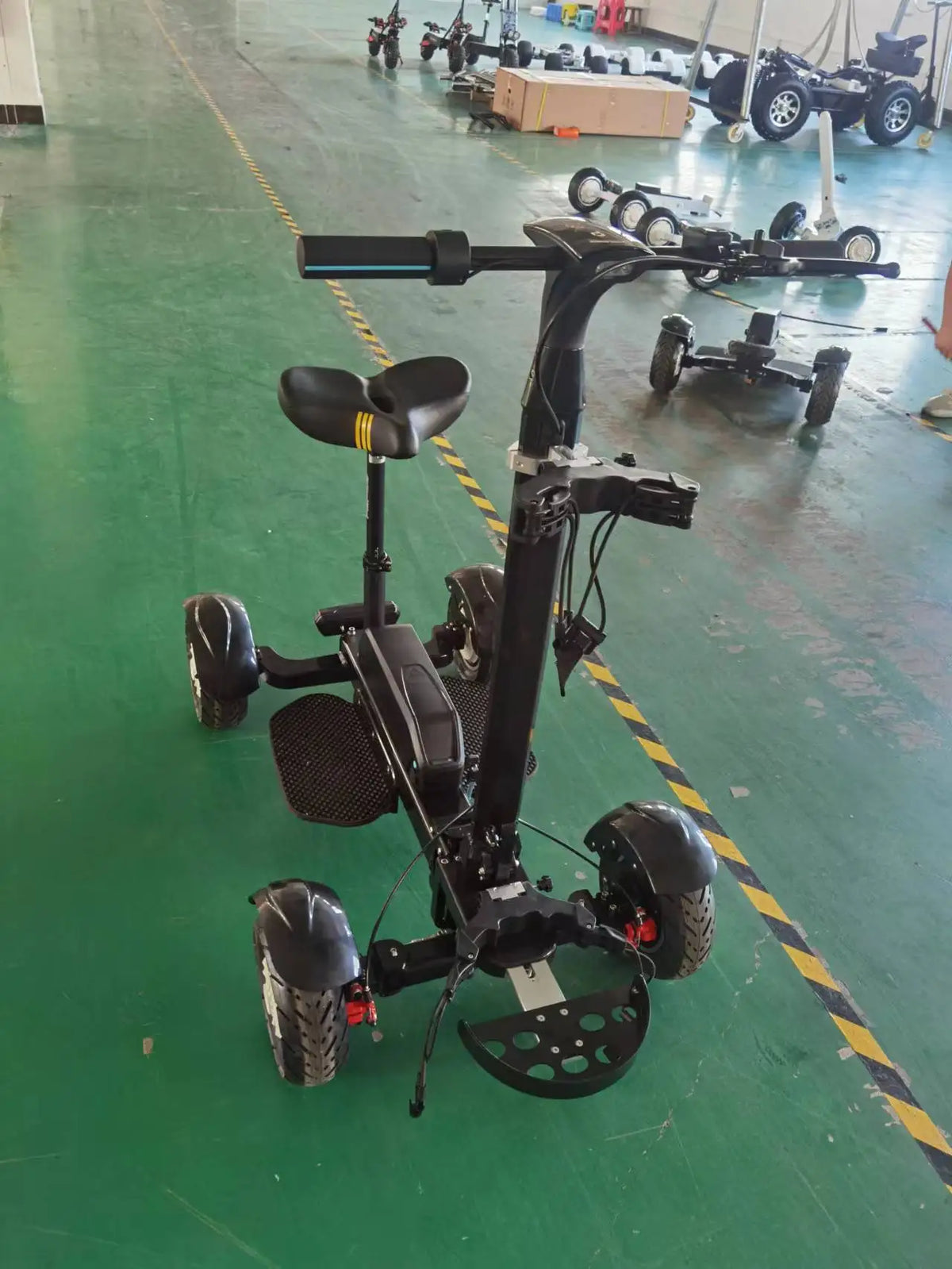 AESWGOF 2400W Foldable Electric Golf Cart With Advanced Braking System
