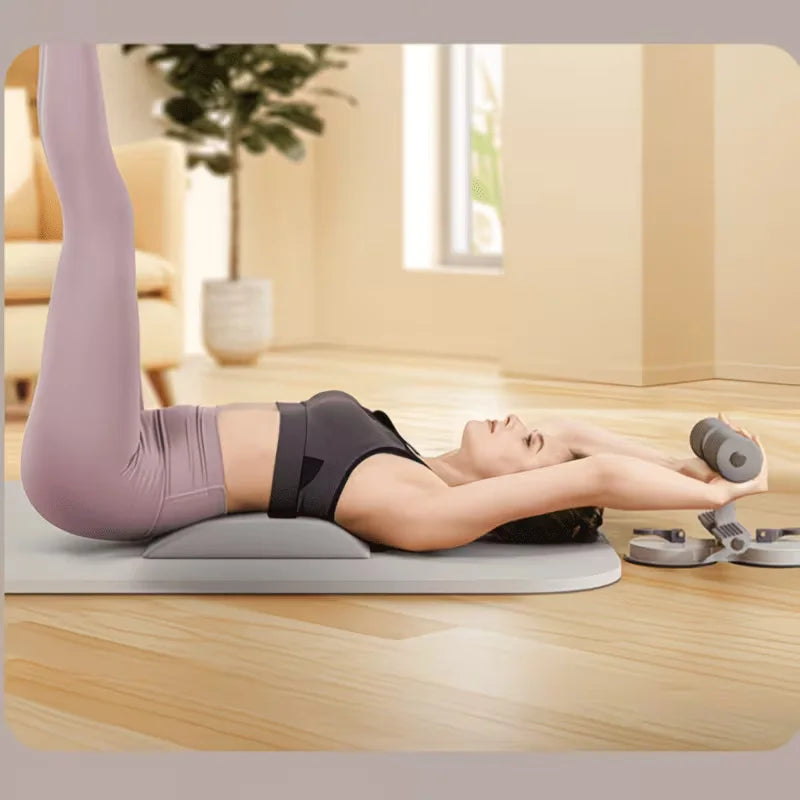 Multifunctional Sit Up Trainer With Ab Roller And Resistance Bands