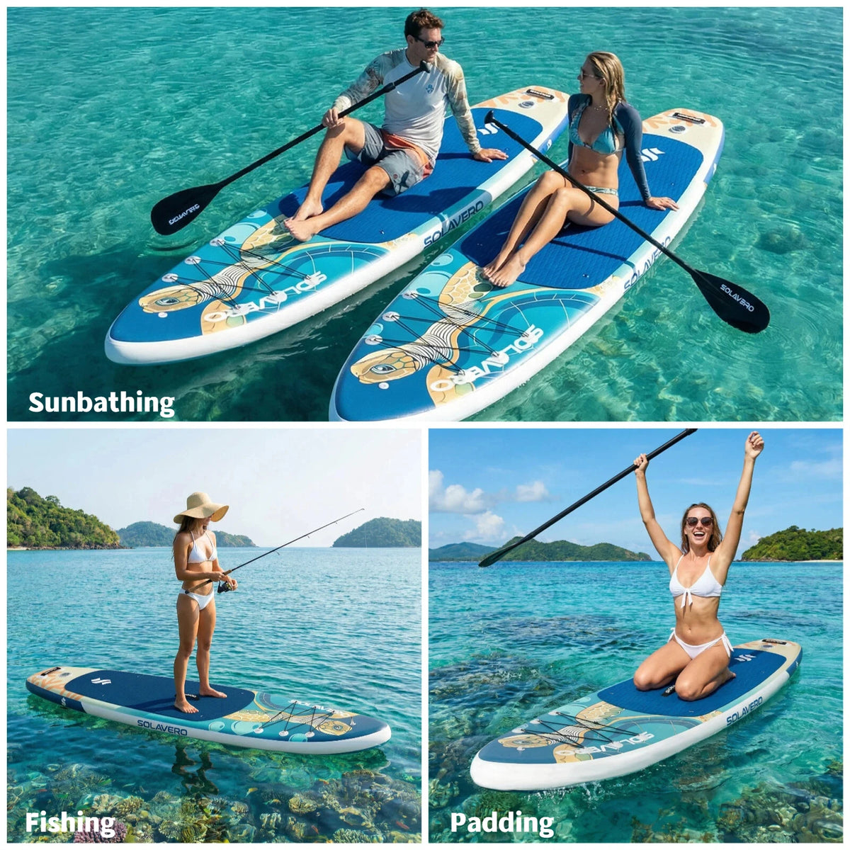 Nebmaax Inflatable Stand Up Paddle Board With Stable Ride