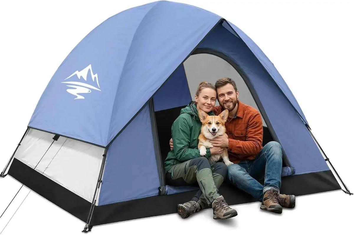 Waterproof Camping Tent With Rainfly And Easy Setup