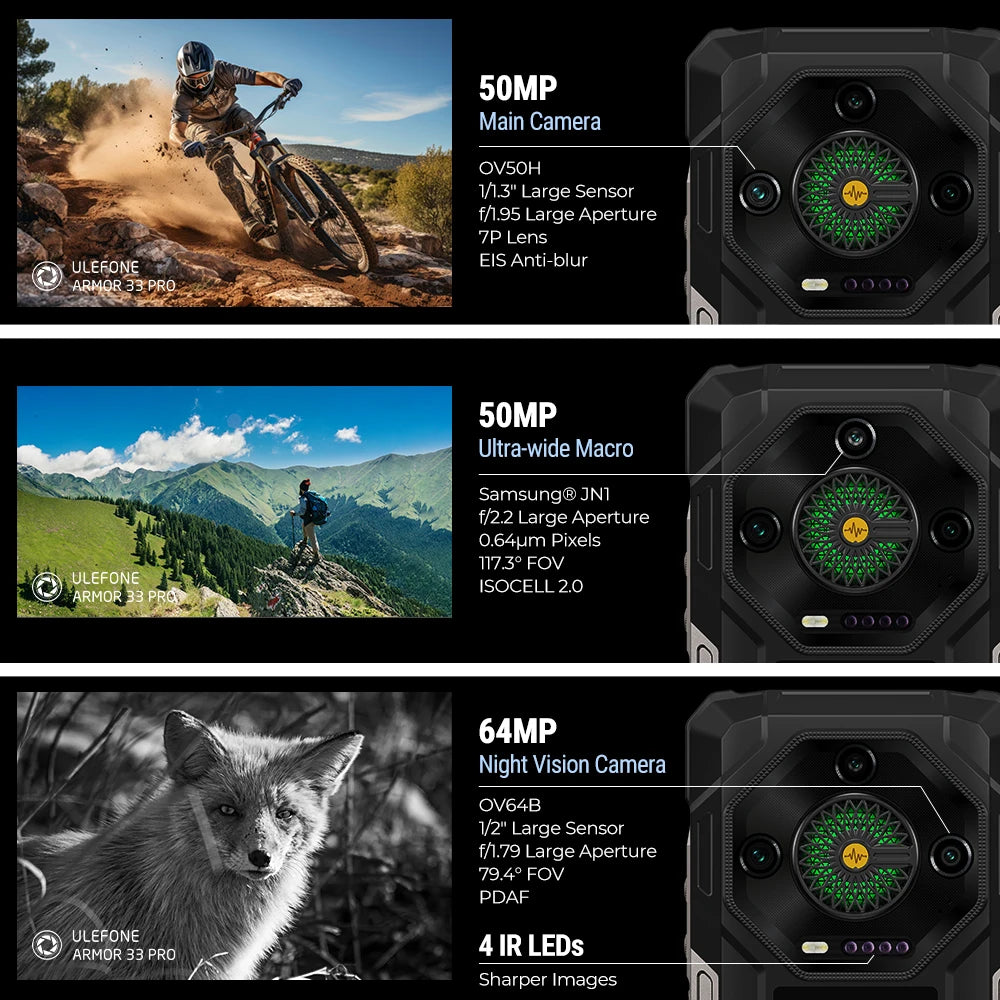 Ulefone Armor 33 Pro 5G Rugged Dual Screen Android Smartphone