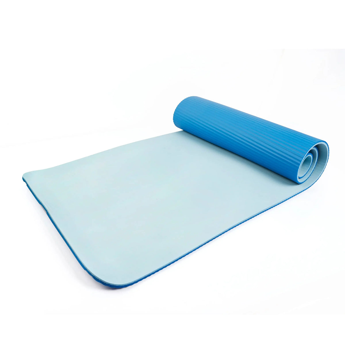 Two Tone Folding Fitness Mat With Carry Strap For Yoga Training