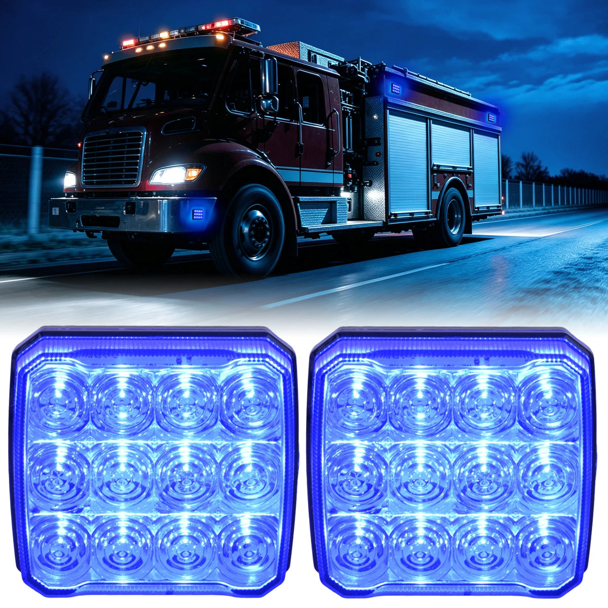 Nilight Magnetic Wireless Strobe Warning Lights For Trucks