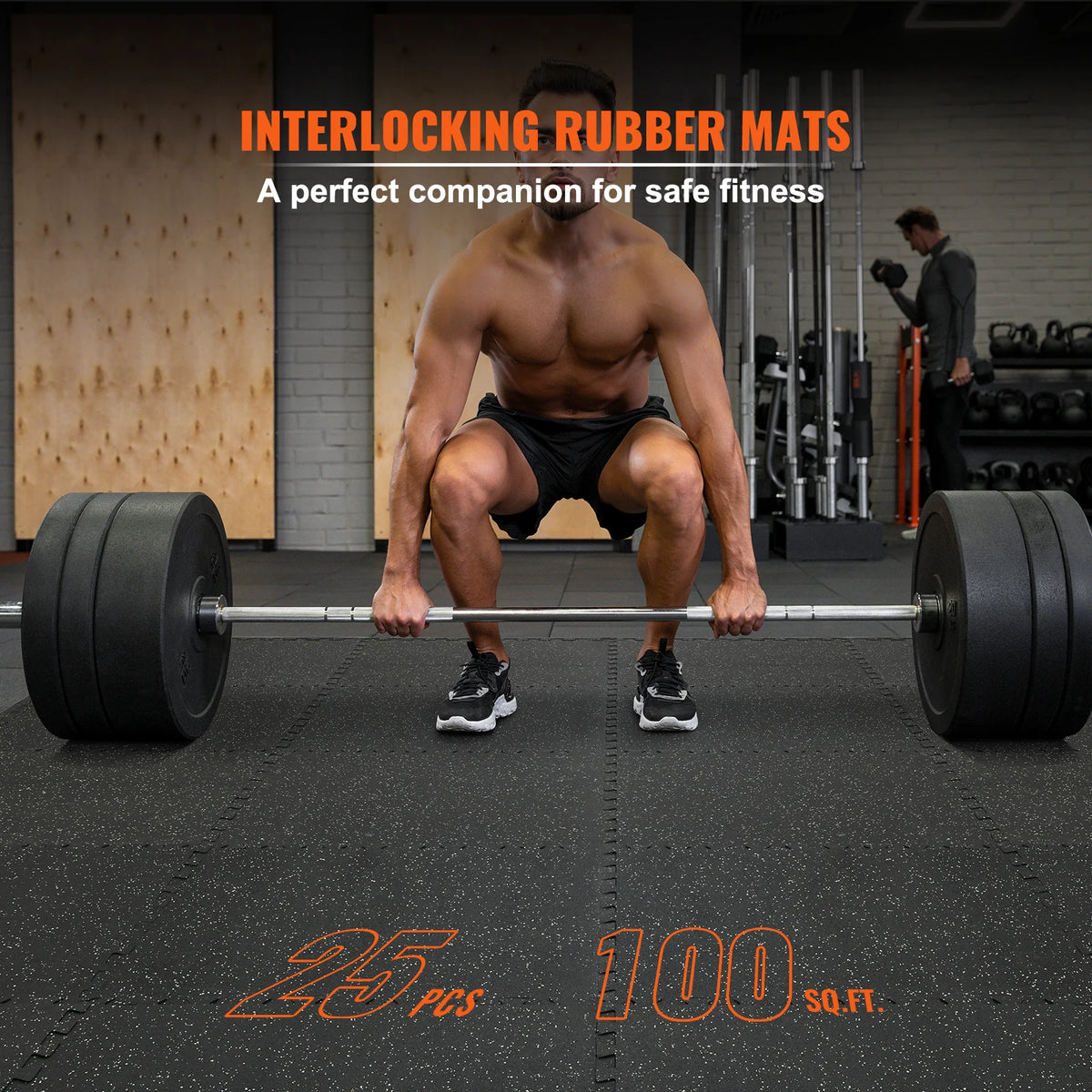 SucceBuy Interlocking EVA Foam Rubber Top Gym Floor Mats