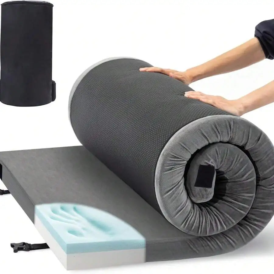 Waterproof Memory Foam Camping Sleeping Pad With Travel Bag