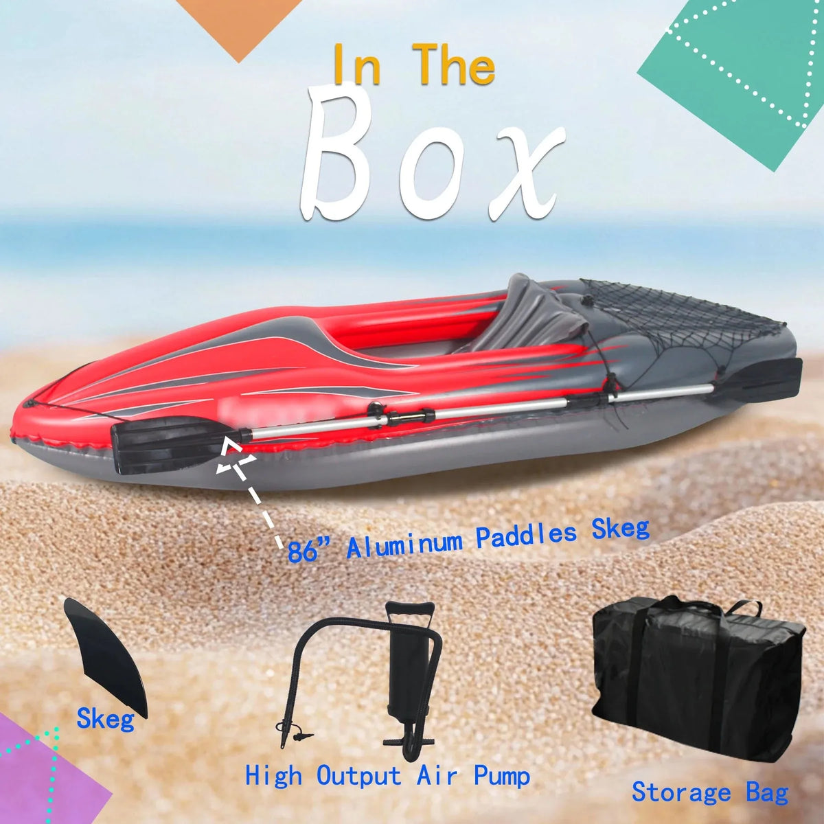 HHSJZWCY Inflatable Fishing Kayak With Paddles And Portable Pump