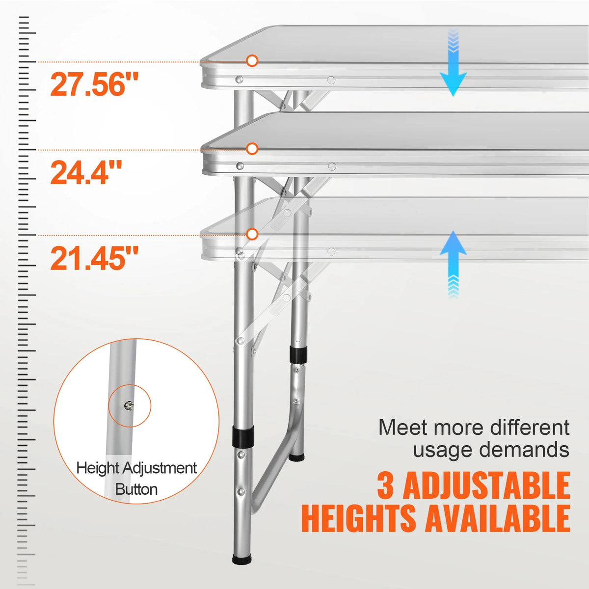 VEVOR Portable Folding Camping Kitchen Table For Outdoor Use