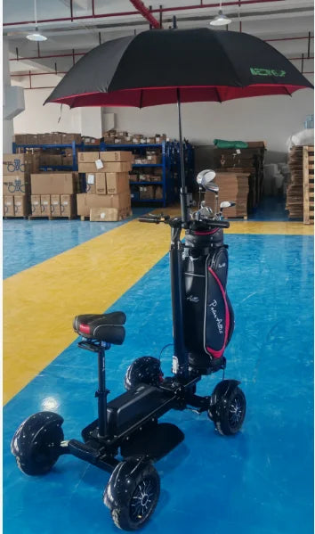 AESWGOF 2400W Foldable Electric Golf Cart With Advanced Braking System