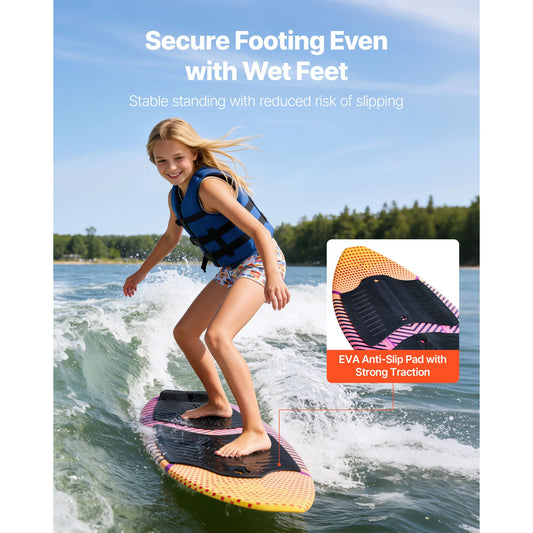 SucceBuy Eps Foam Wakesurf Board With Eva Non Slip Pad