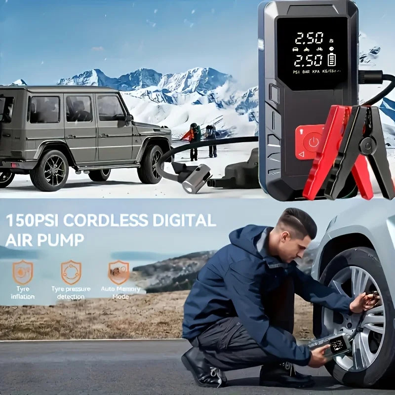 Pownym Portable Car Jump Starter Power Bank Dual USB Charger