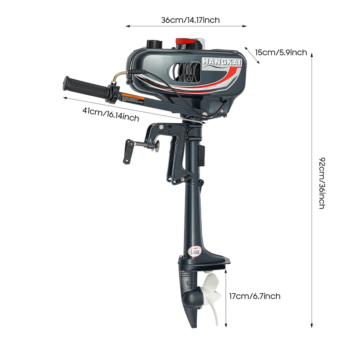 Bymaocar 2 Stroke Outboard Motor Manual Start CDI Ignition