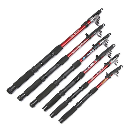 Outdoor Telescopic Fiberglass Saltwater Fishing Rod Pole