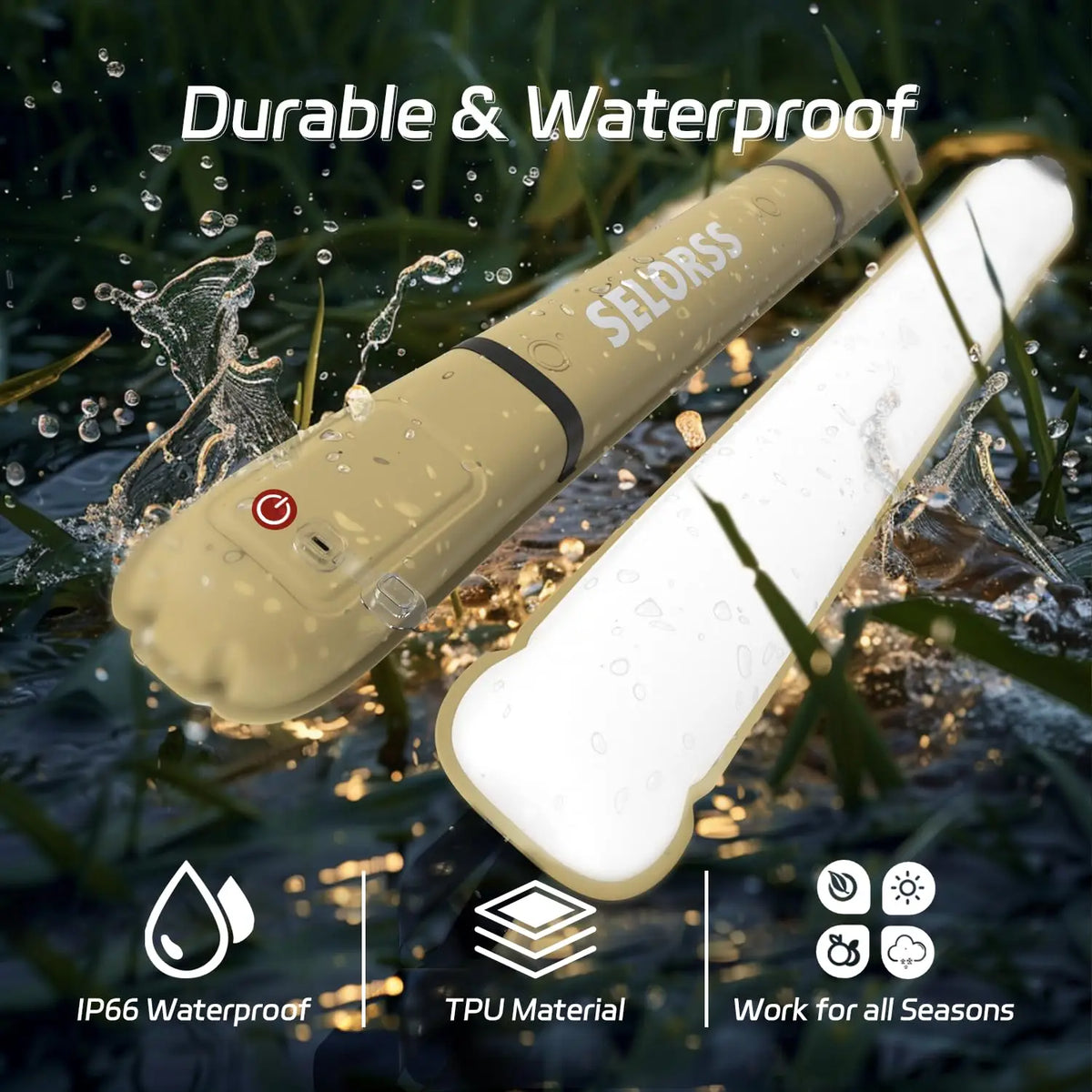 Portable Foldable Inflatable Camping Light Rechargeable Outdoor Tent Light