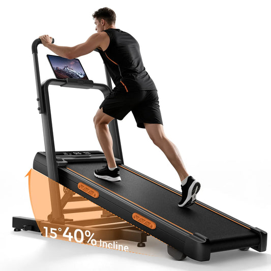 Umay Electric Treadmill With Adjustable Incline And Led Display