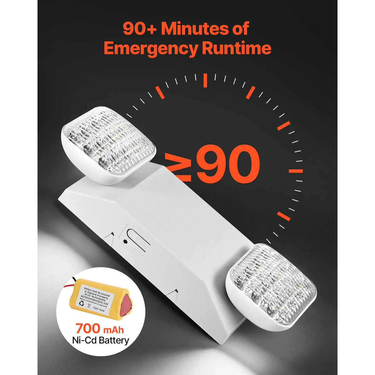 Rechargeable Emergency Lights With Long Battery Backup 4 Pack
