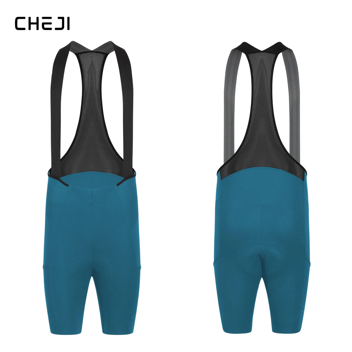 Cheji Men's Seamless Cycling Bib Shorts Breathable Quick Dry Fabric