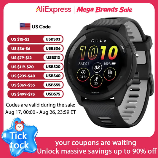 Garmin Forerunner 265 Outdoor Gps Smartwatch For Fitness And Sports