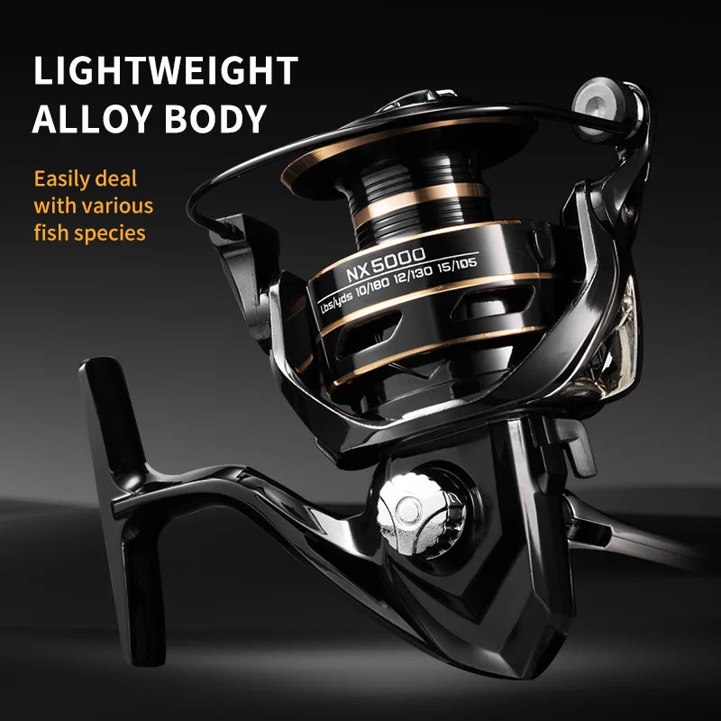 J-Barzillai NX Spinning Fishing Reel 10KG Drag Metal Cup