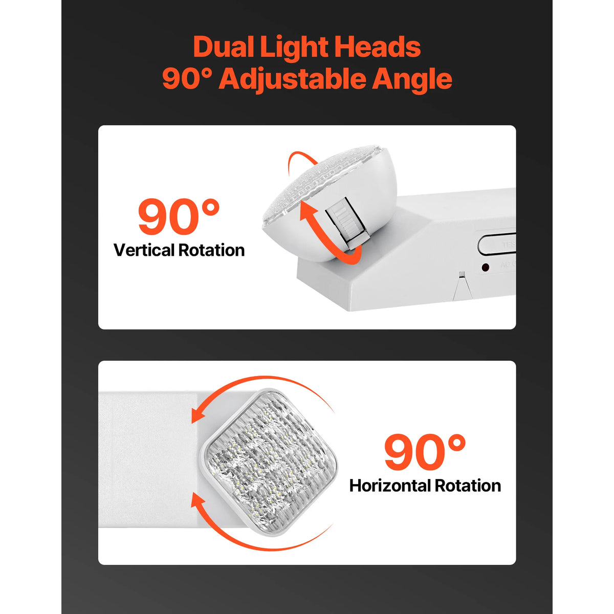 Rechargeable Emergency Lights With Long Battery Backup 4 Pack