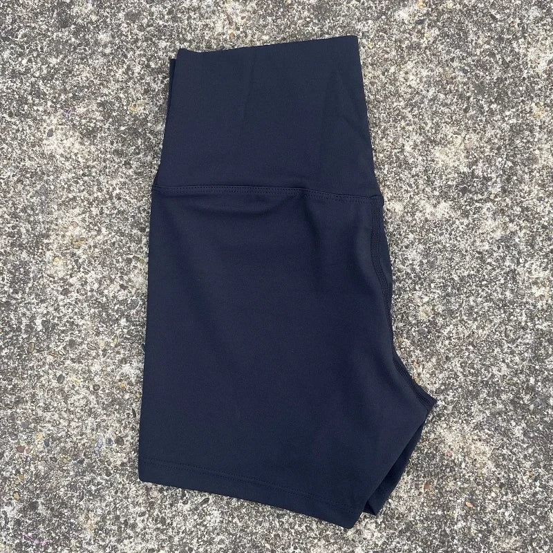 Women High Waist Cotton Yoga Fitness Athletic Shorts