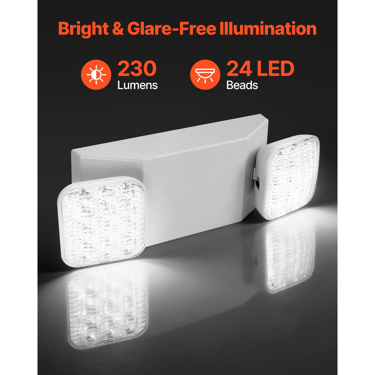 Rechargeable Emergency Lights With Long Battery Backup 4 Pack