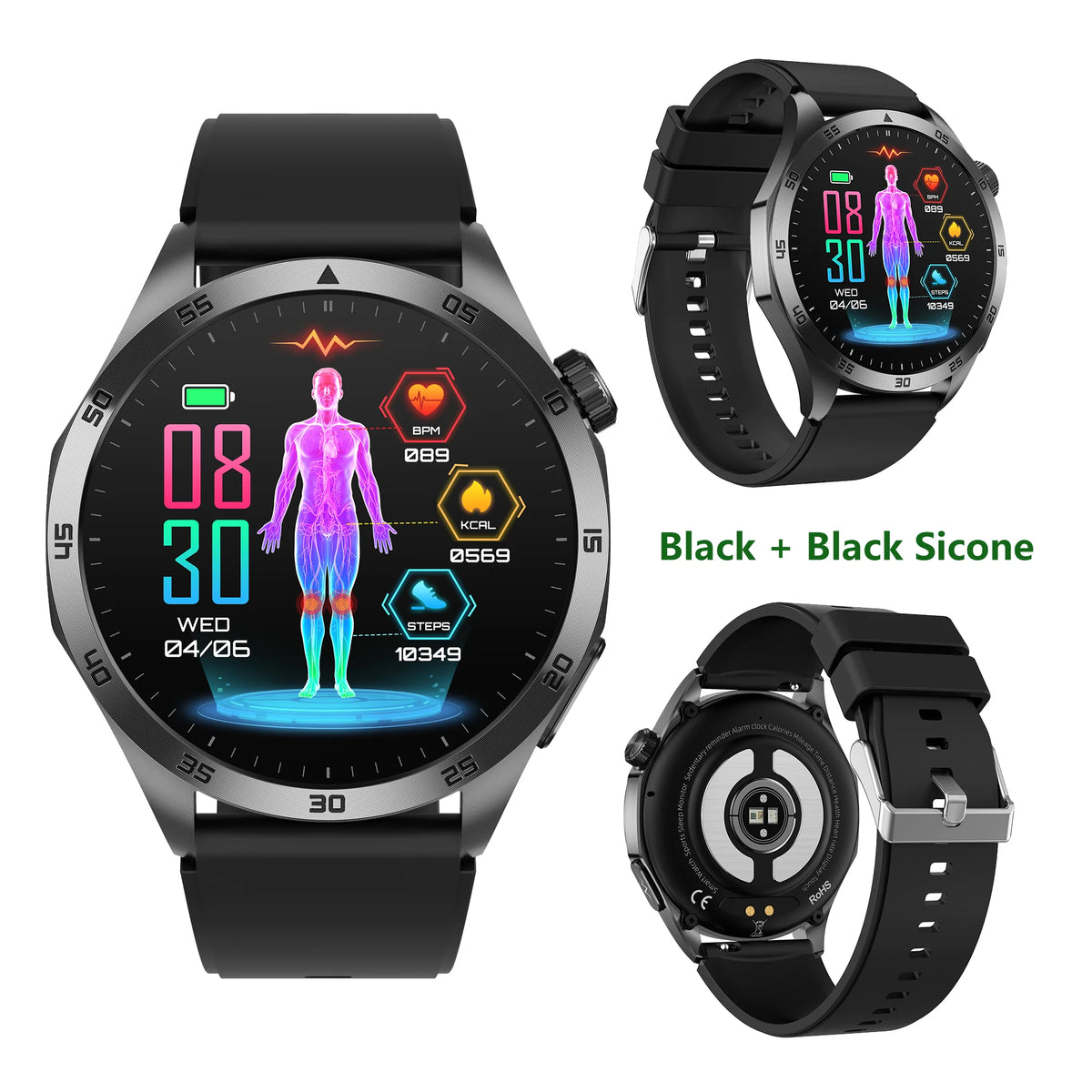 ECG Blood Pressure Smart Watch Bluetooth Calling And PPG Tracking