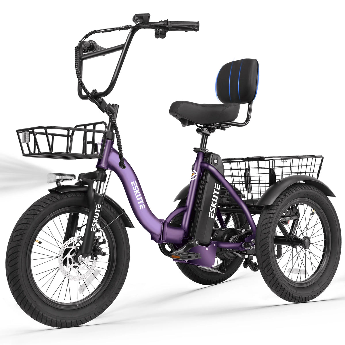 ESKUTE Electric Folding Trike Provides Reliable Performance And Comfort