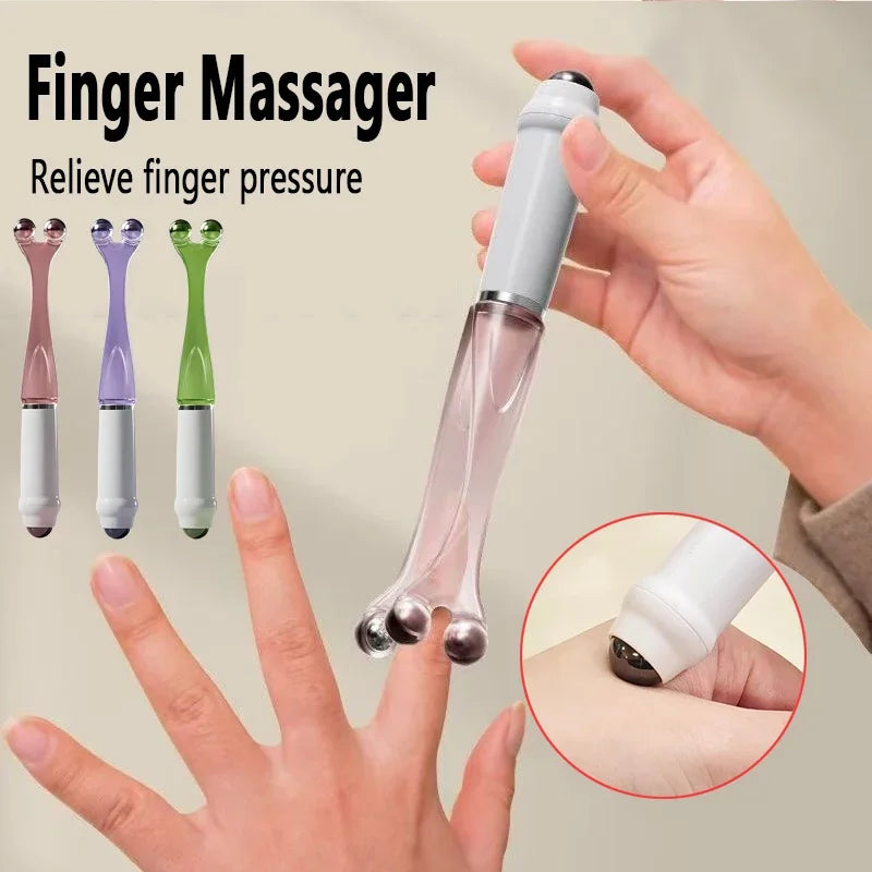 Dual-End Finger Acupoint Massager For Hand Joint Relaxation And Relief
