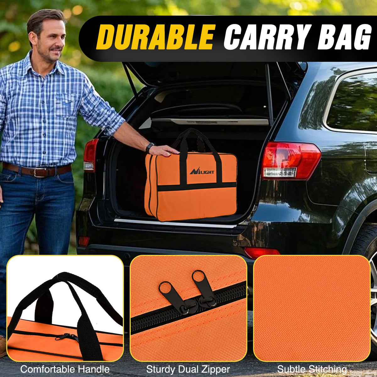Nilight Car Emergency Kit With Jumper Cable And First Aid