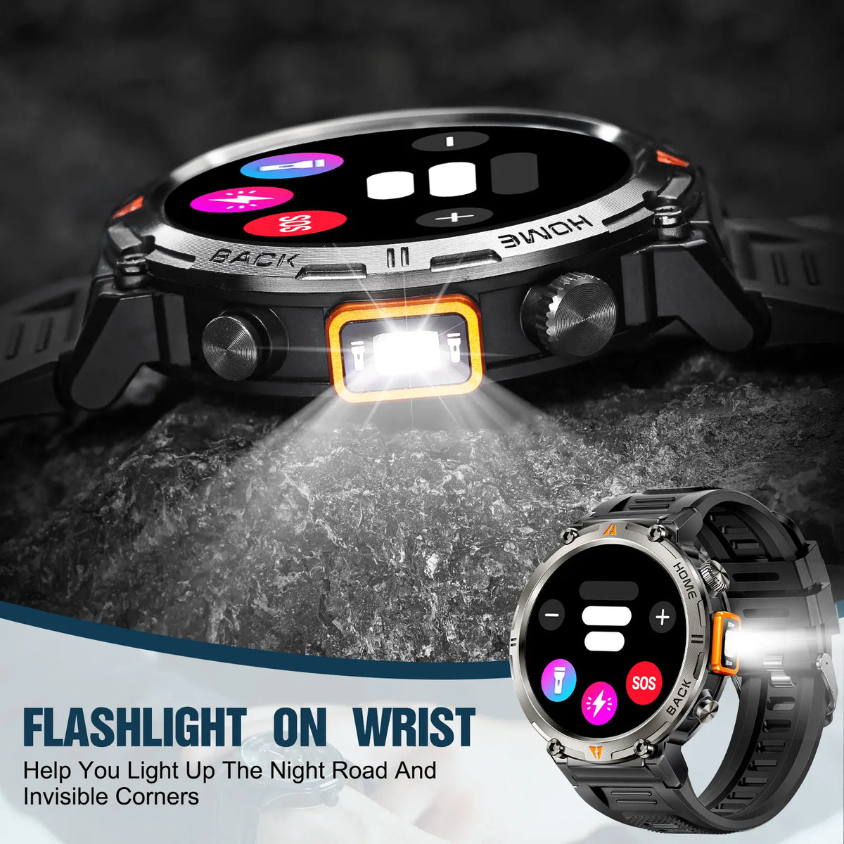 EIGIIS Ke3 Bluetooth Smartwatch With Heart Rate Health Monitoring
