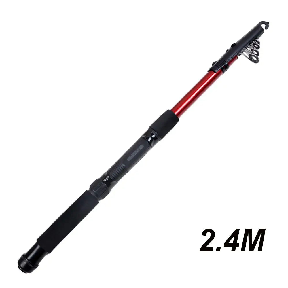 Outdoor Telescopic Fiberglass Saltwater Fishing Rod Pole