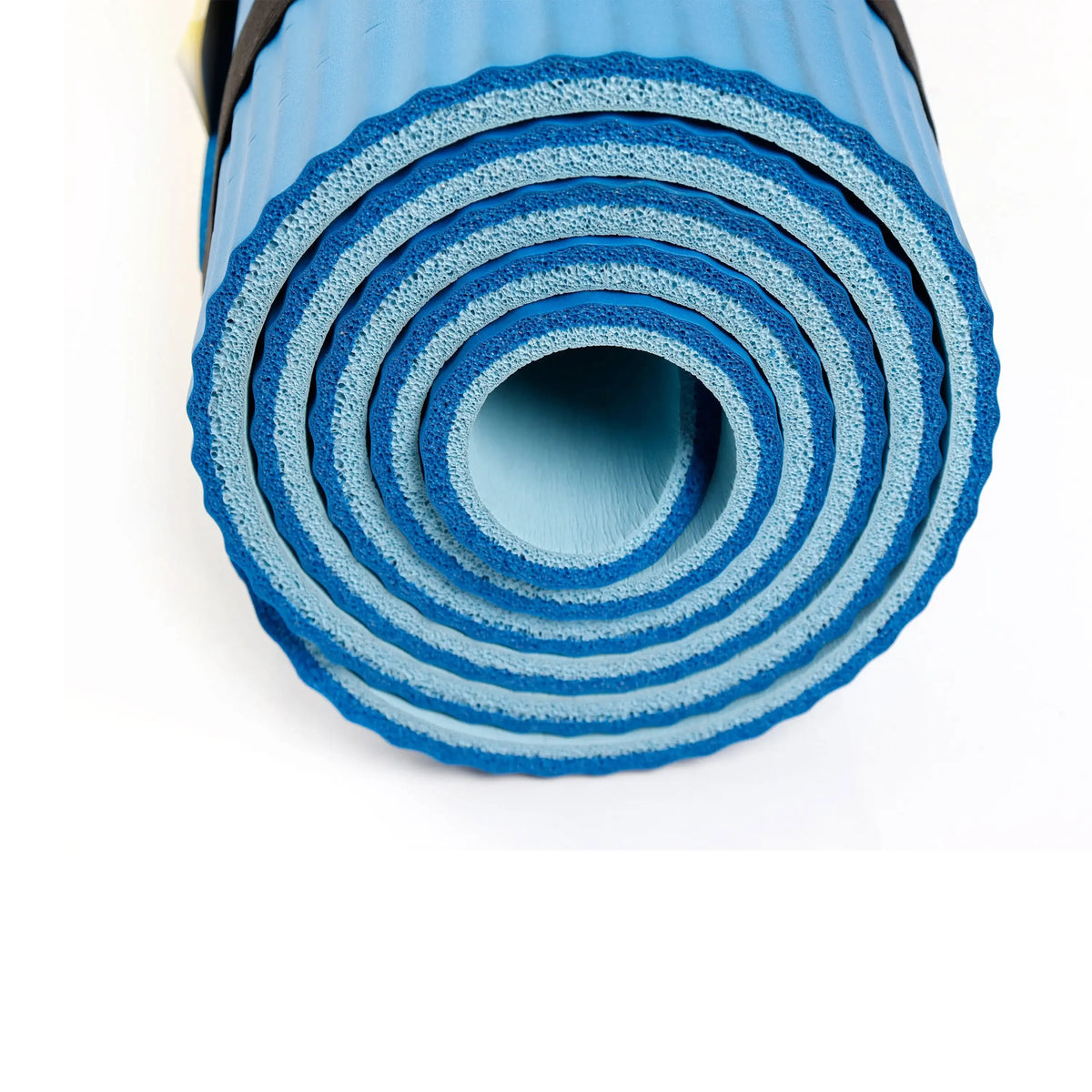Two Tone Folding Fitness Mat With Carry Strap For Yoga Training