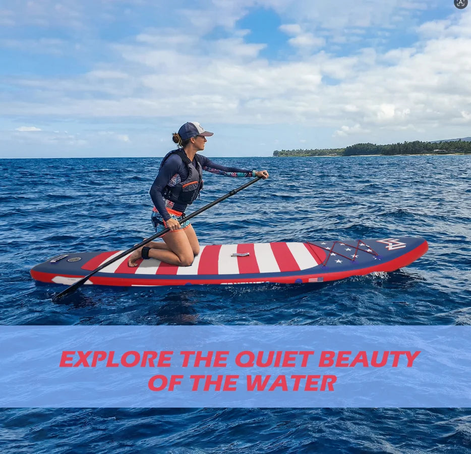 Portable Inflatable Sea Paddle Board for Surfing and Fishing