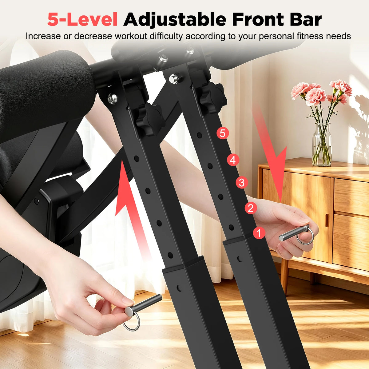 Foldable Dual Track Core Trainer With Adjustable Resistance Display