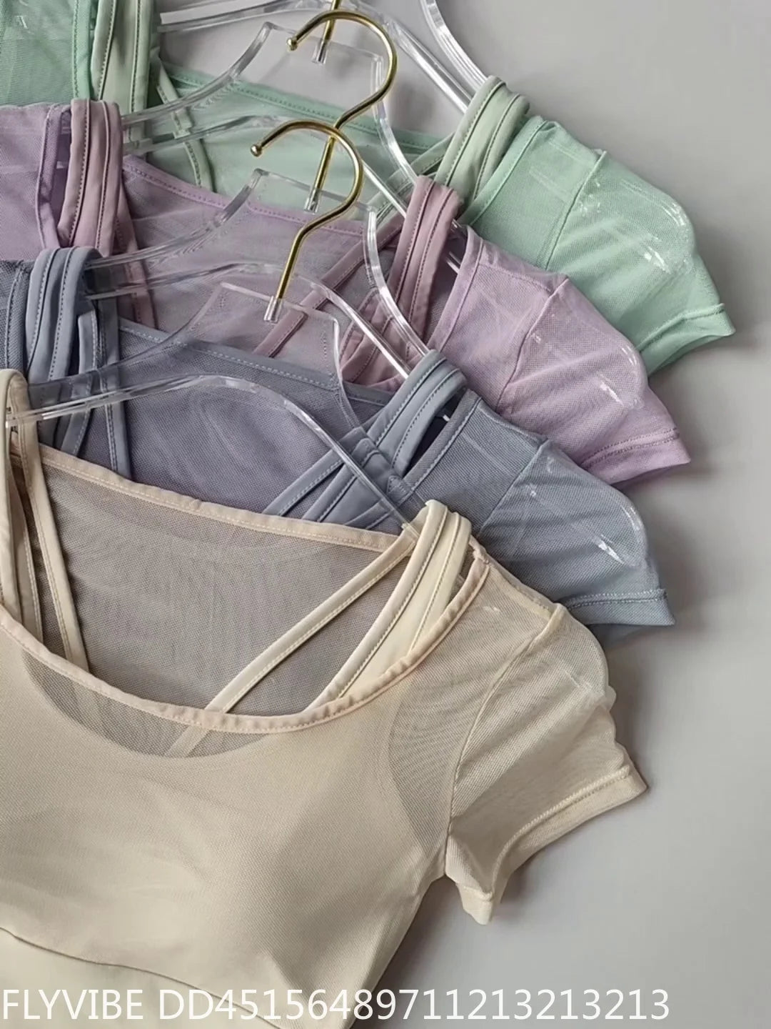 Women Seamless Quick Dry Yoga Top Built In Chest Pad