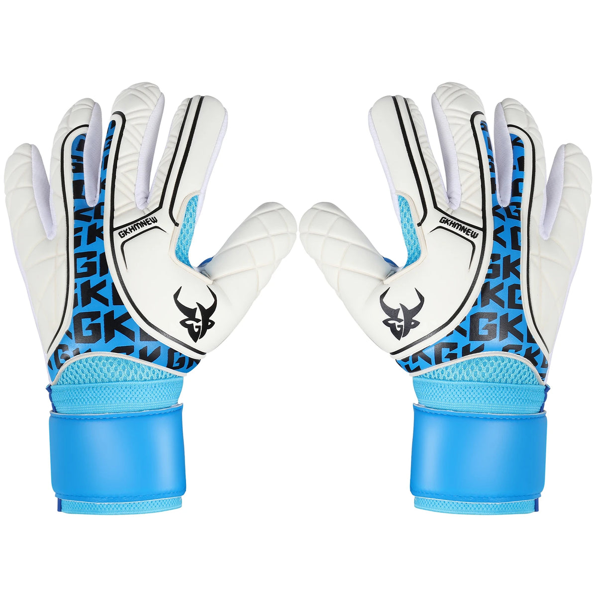 GKHMNEW Professional Soccer Goalkeeper Gloves With Strong Grip Palms