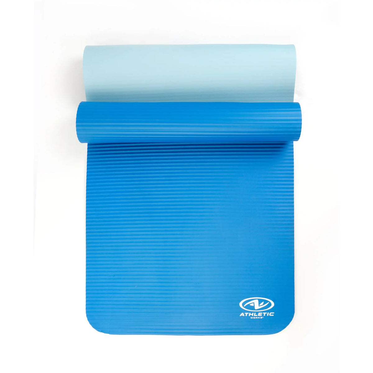 Two Tone Folding Fitness Mat With Carry Strap For Yoga Training