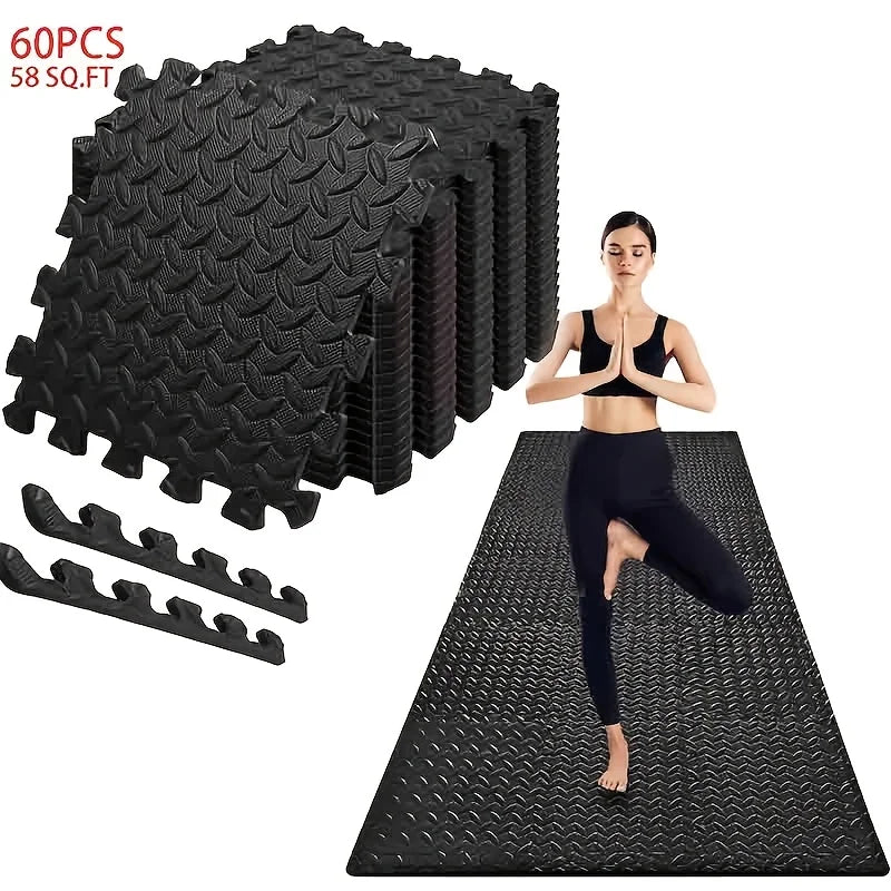 Interlocking Eva Foam Exercise Mats Anti Slip Shock Absorbing Waterproof