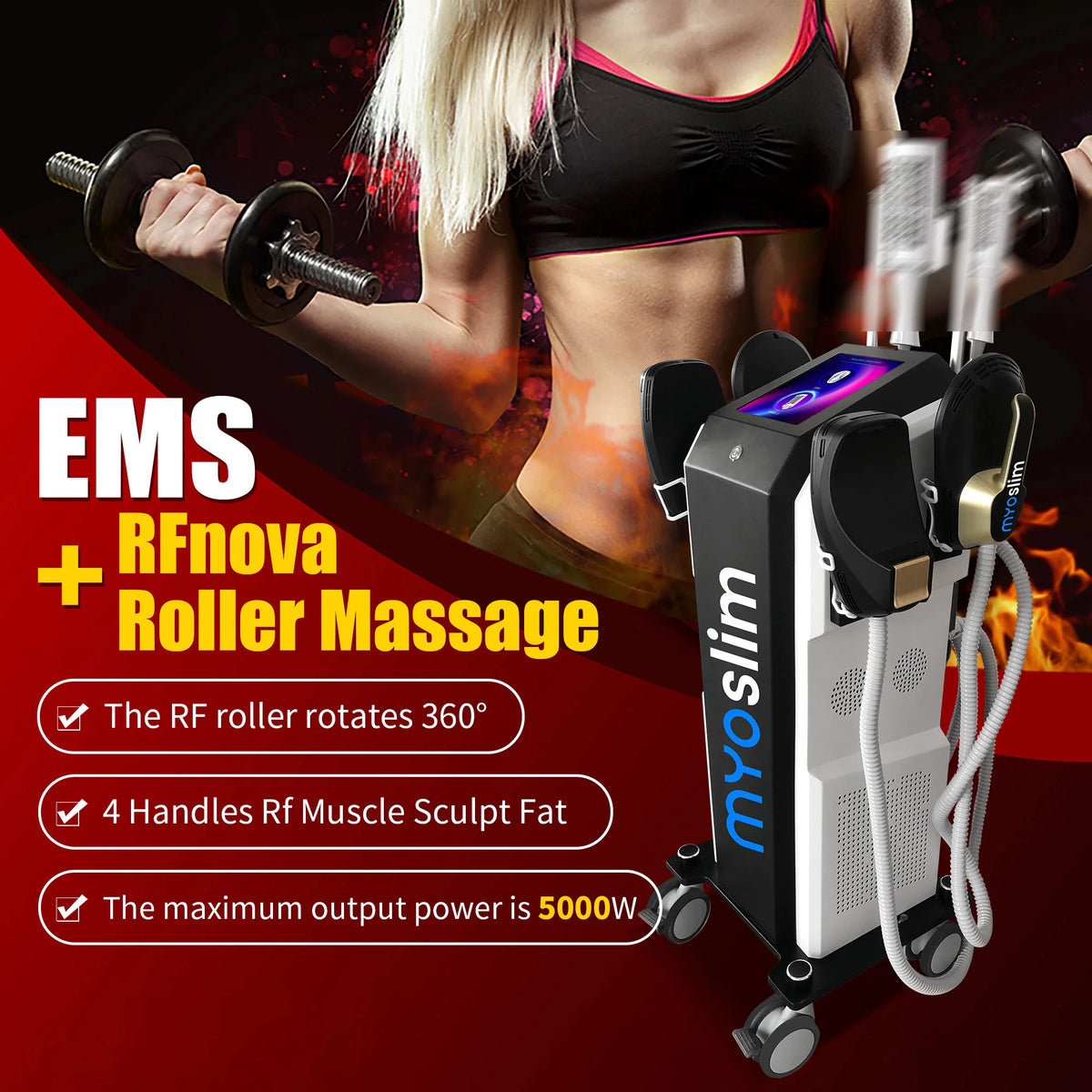 Emszero Ems Vacuum Inner Ball Roller for Cellulite Body Contouring