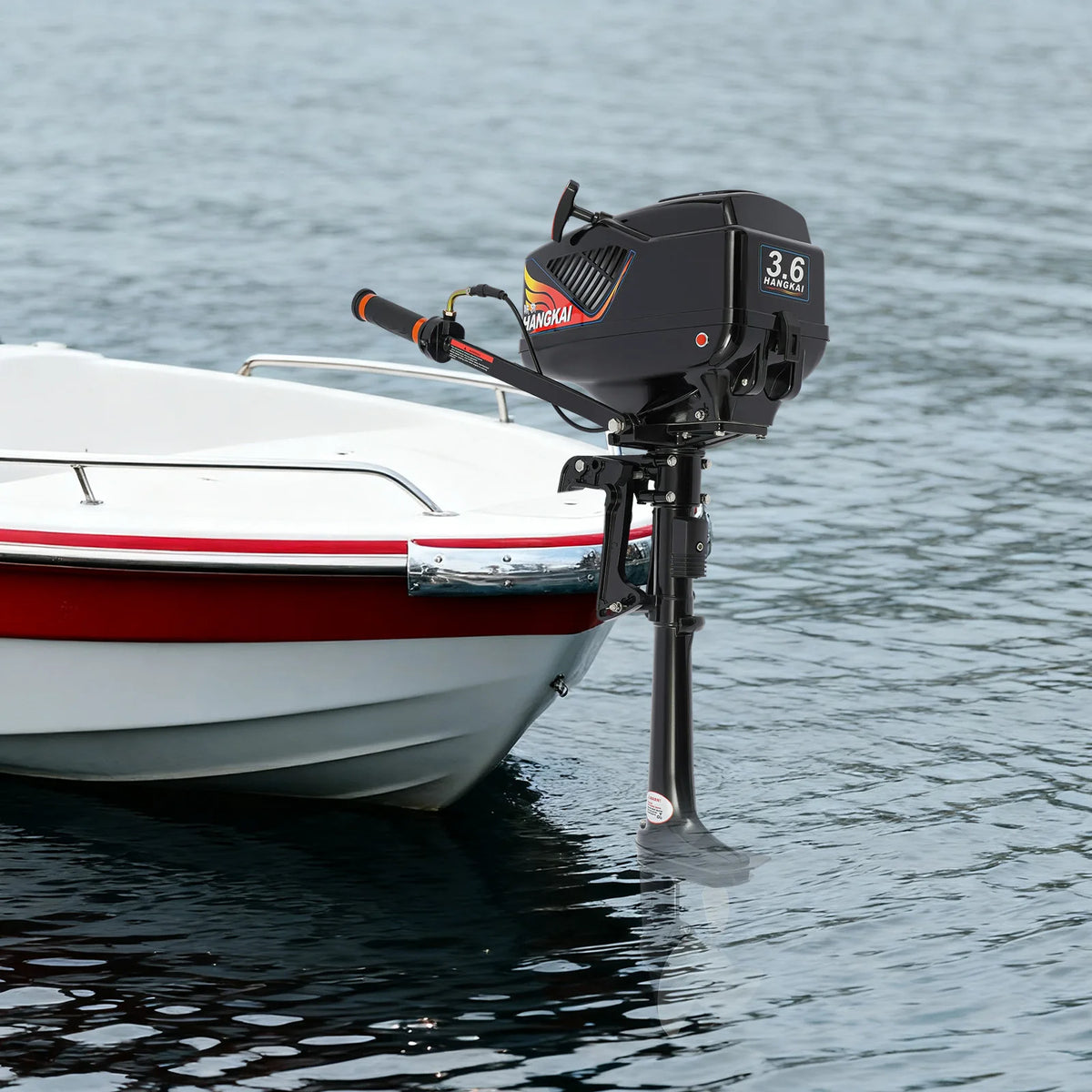 Portable Marine Outboard Motor With CDI Ignition For Fishing Boats