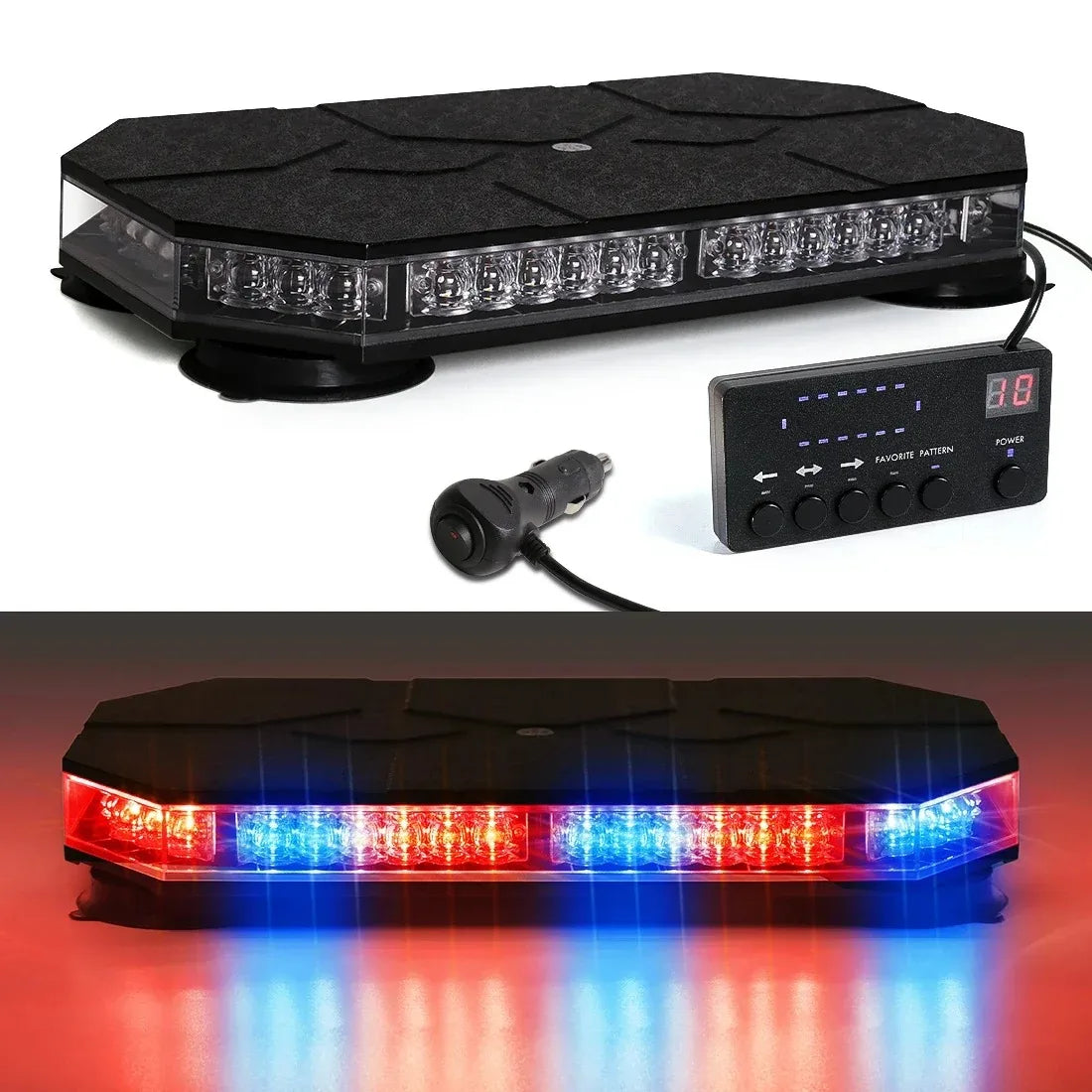 Magic Color 42 LED Magnetic Strobe Warning Light For Trucks