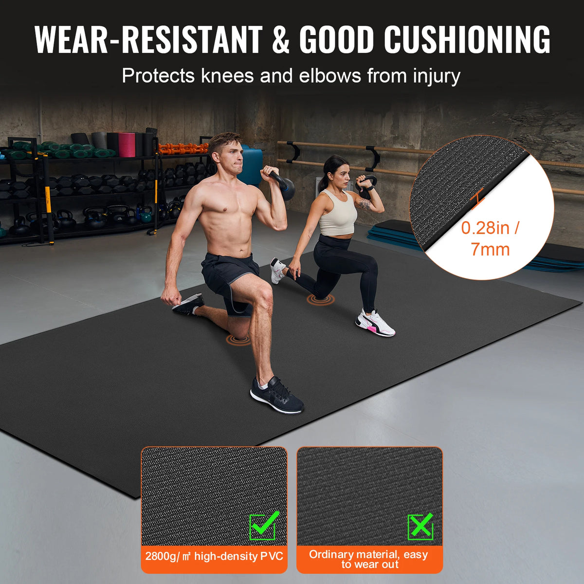 SucceBuy Premium Non Slip Yoga Exercise Mat With Carry Bag