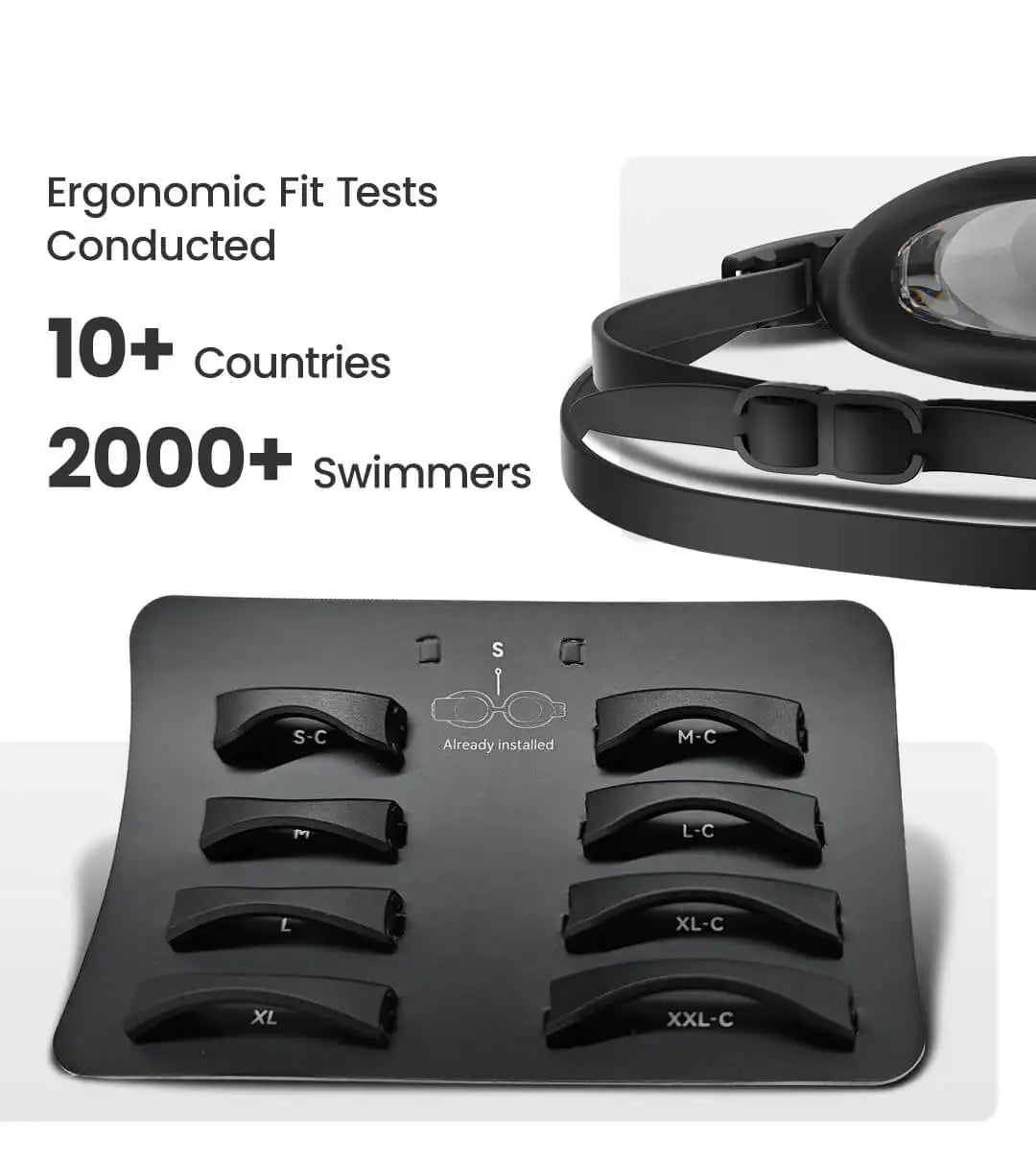 Holoswim 2Pro Smart Swim Goggles AR Display AI Data Tracking
