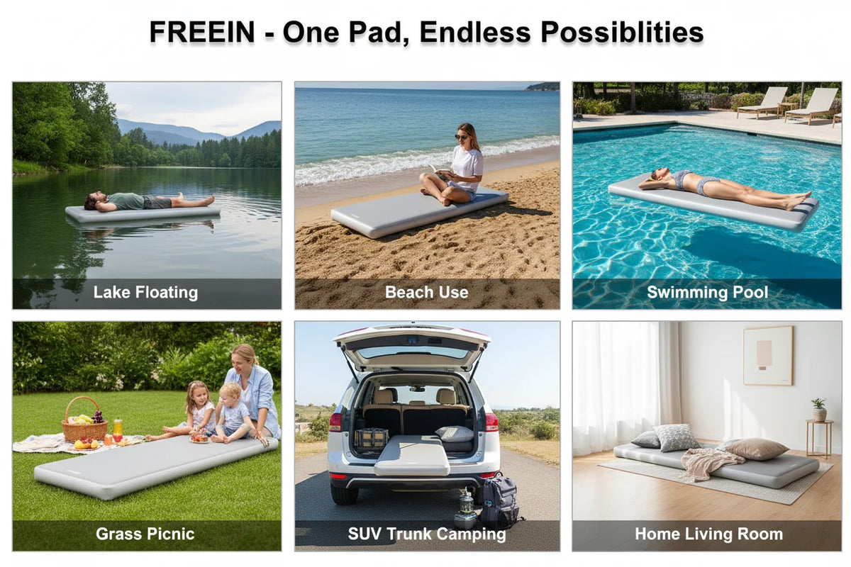 Freein Inflatable Sleeping Pad For Hiking Camping Outdoor Comfort