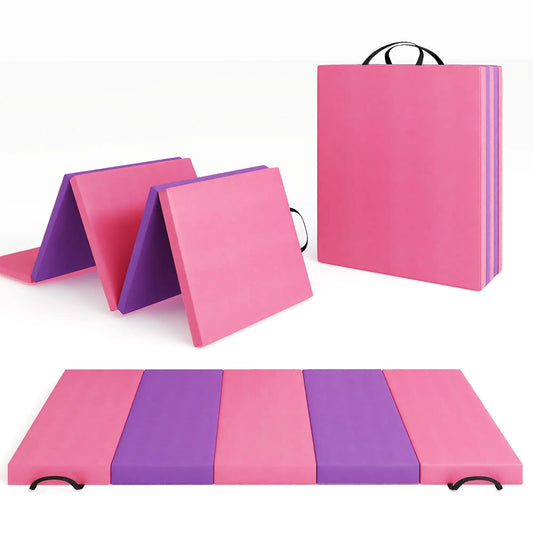 HiMISS Thick Portable Gymnastics Exercise Mat For Home Fitness