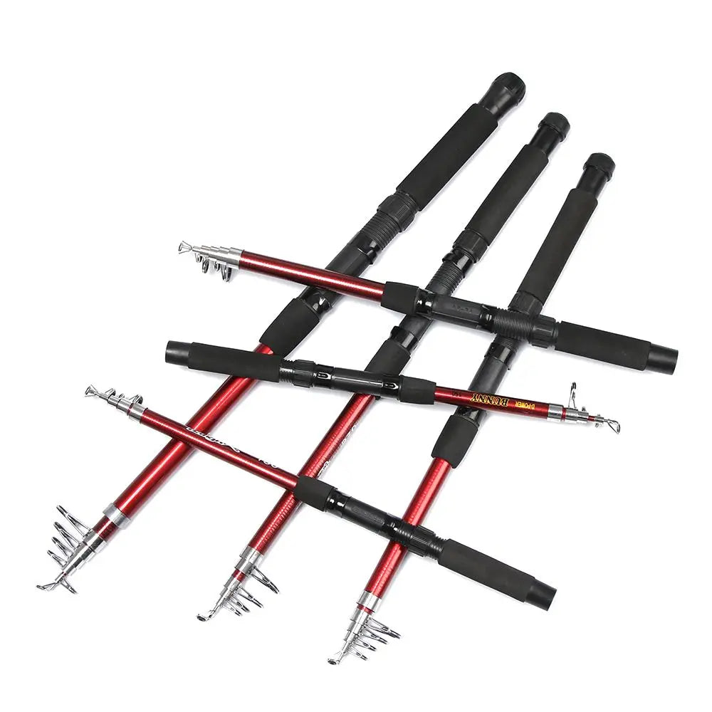 Outdoor Telescopic Fiberglass Saltwater Fishing Rod Pole
