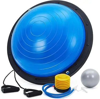 Non Slip Half Exercise Ball Trainer With Pump And Bands
