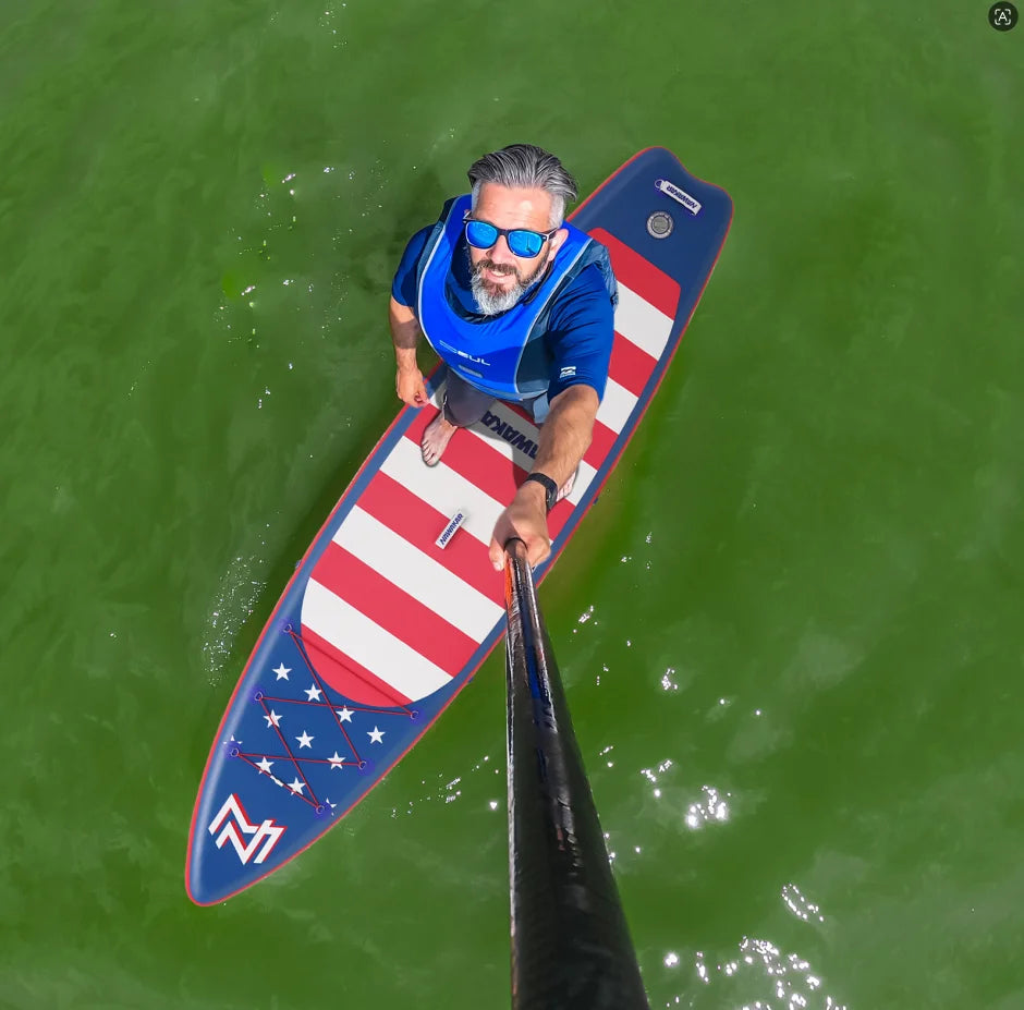 Portable Inflatable Sea Paddle Board for Surfing and Fishing